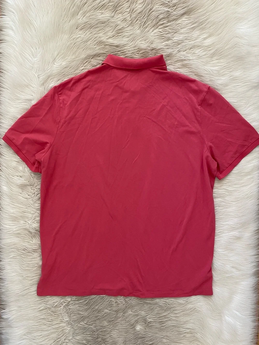 Polo Ralph Lauren Men's Iconic Mesh Polo Shirt Classic Fit Red Sky Cotton XXL